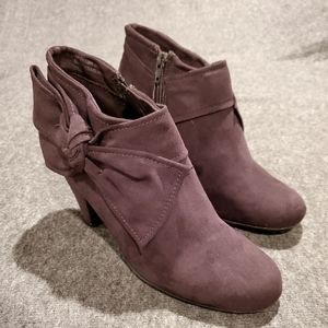 Brown Suede Booties